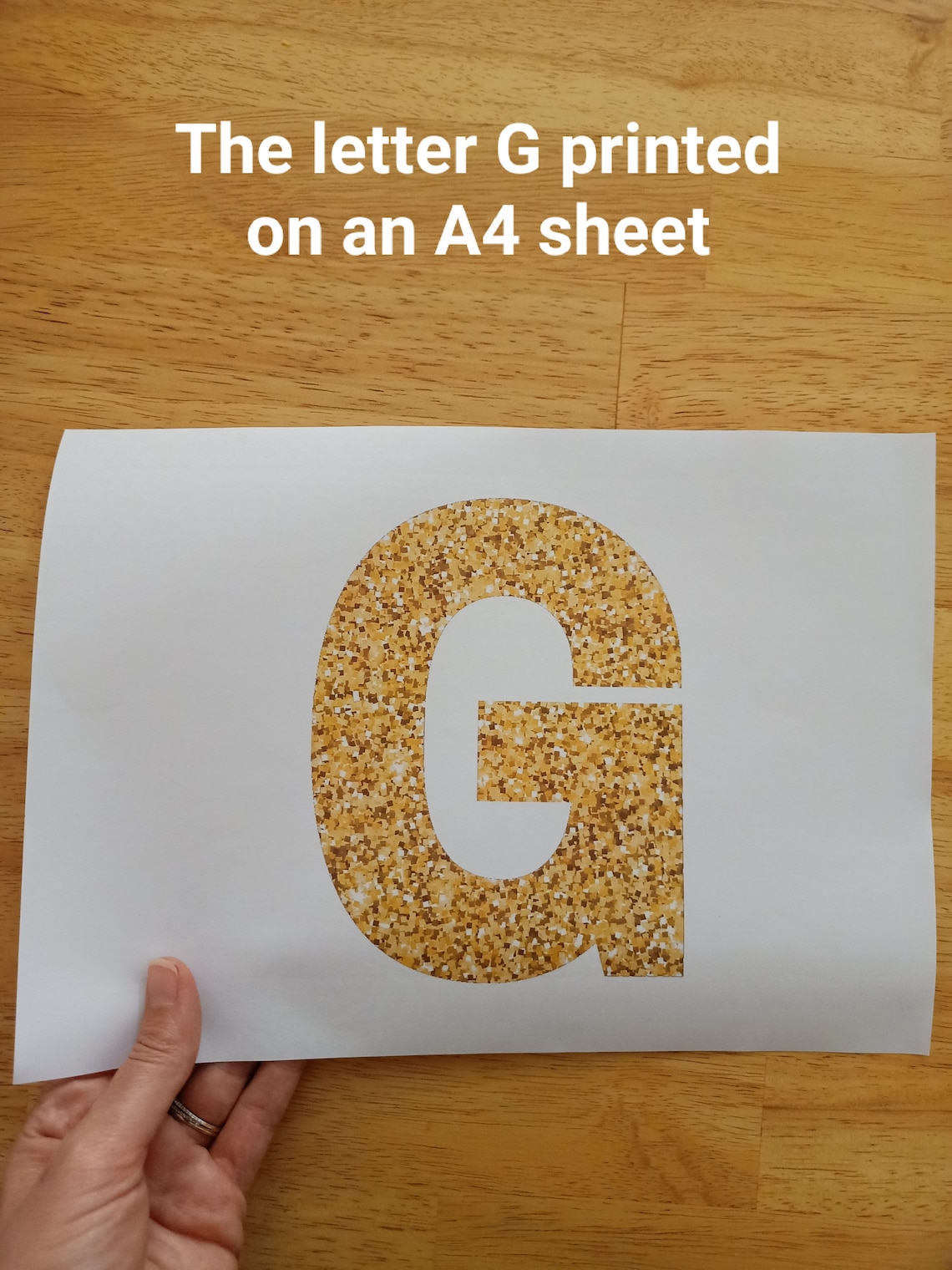 Gold Glitter Letters and Numbers, Gold Glitter Alphabet, Gold Glitter