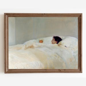 母と子の絵画、ヴィンテージの女性のプリント、ヴィンテージの絵画、女性の肖像画、アンティークの装飾、印刷可能なアート、インスタントデジタルダウンロード