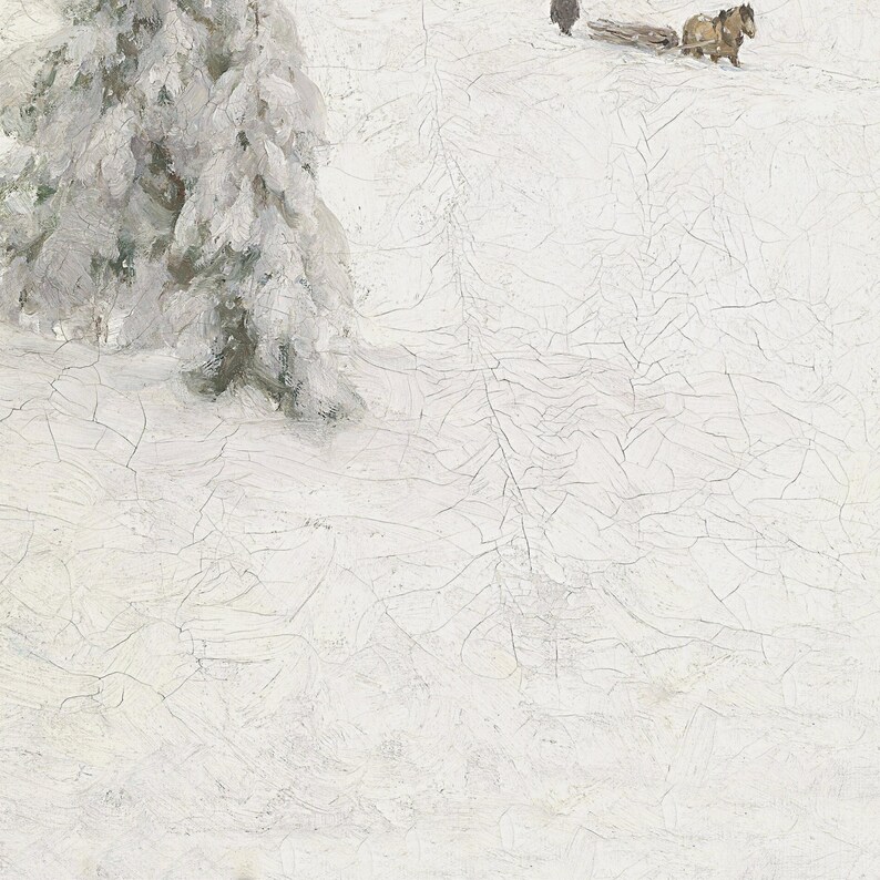 Peut inclure: Un paysage enneig&eacute; avec un seul arbre de conif&egrave;re recouvert de neige. La neige est textur&eacute;e et fissur&eacute;e, cr&eacute;ant une sc&egrave;ne hivernale naturelle.