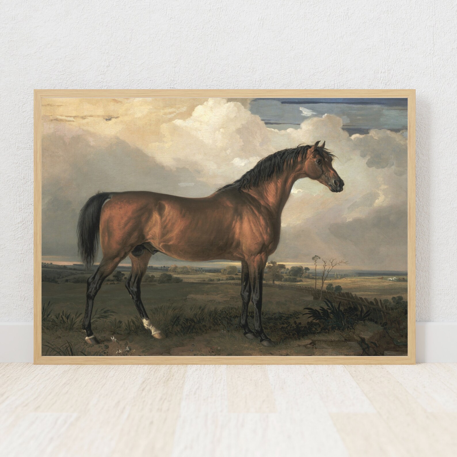 Vintage Horse Painting: Antique Equestrian Art Print (digital Download ...
