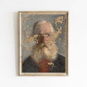 Vintage Portrait Gemälde, Mann Portrait, Gentleman Oil Painting, Portrait Print, druckbare Kunst, herunterladbare Drucke