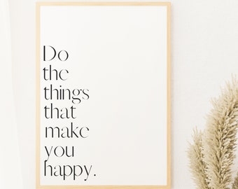 Inspirational Quote Art Print: Minimalist Typography (Digital Download)