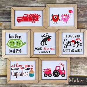 Valentines Day Tiered Tray Mini Signs - Free US Shipping