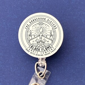 Black Flame Candle Company - Badge Reel or Pin - Free US Shipping