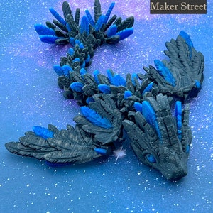 Baby Articulated Flying Serpent Dragon - 3d Printed - Many Color Options - Free Shipping - Made in the USA