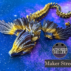 Flexible Articulated Flying Dragon/Flying Serpent - 3d Printed - Free Shipping - Made in the USA