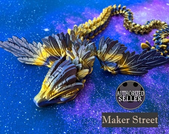 Flexible Articulated Flying Dragon/Flying Serpent - 3d Printed - Free Shipping - Made in the USA