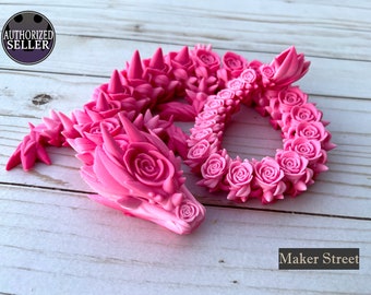 Flexibele Gelede Rose Dragon - 3d Geprint - Gratis Verzending - Made in the USA