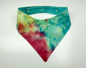 Rainbow tie die snap close Bandana