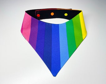 Rainbow snap close Bandana