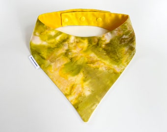 Yellow infused snap close Bandana