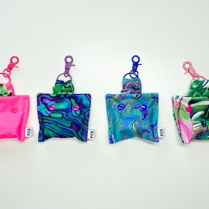 Doggy Poo Bag Holder Key Fob & Snap Tab - Designs by Little Bee
