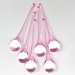 Long Pink glass drop prisms for chandelier, 100mm smooth glass ornament, lamp, light, sconce, lighting supply, prisms, craft Christmas decor