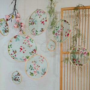 Embroidery Wall Hangings,Wall Decoration,Wall Covering,Handmade,Bamboo Flower Wall Hangings,Wedding Decoration