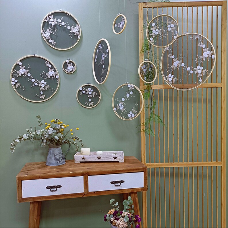 Embroidery Wall Hangingswall Decorationart Decobohemian Etsy