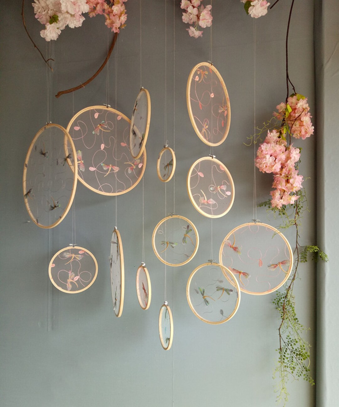 Embroidery Wall Hangingswall Decorationart Etsy