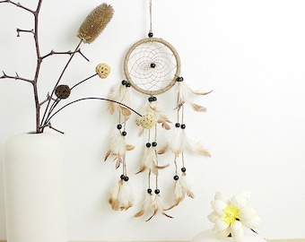 Handmade Weave Natural Feathers Wall Hangings Decoration Dream Catcher,Wall Decor,Hanging Decor,Wall art,boho Hanging Kids Gift