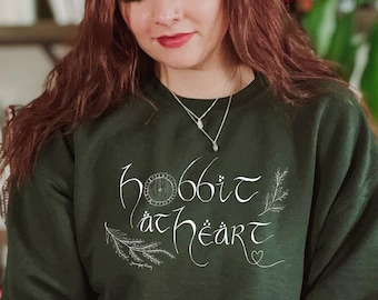 Tolkien inspired sweatshirt fantasy shirt Shire shirt Bookish shirt Fellowship shirt Elvish hobbitty Tolkien NERDY fan gift reading shirt