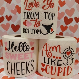 Valentine&#39;s Day Gag Gift Toilet Paper: Funny Saying TP
