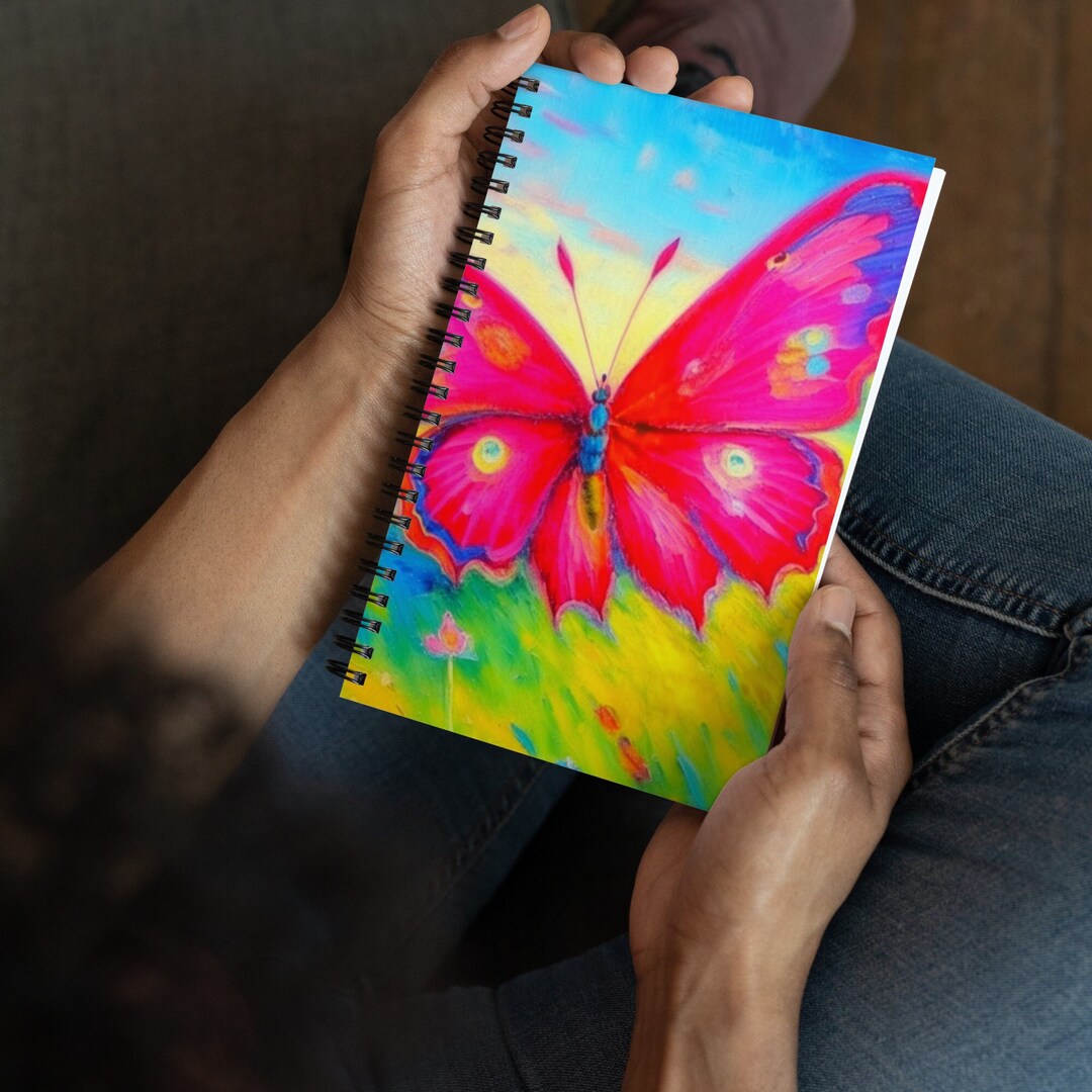 Butterfly Notebook Butterfly Journal Reading Journal Unique Etsy