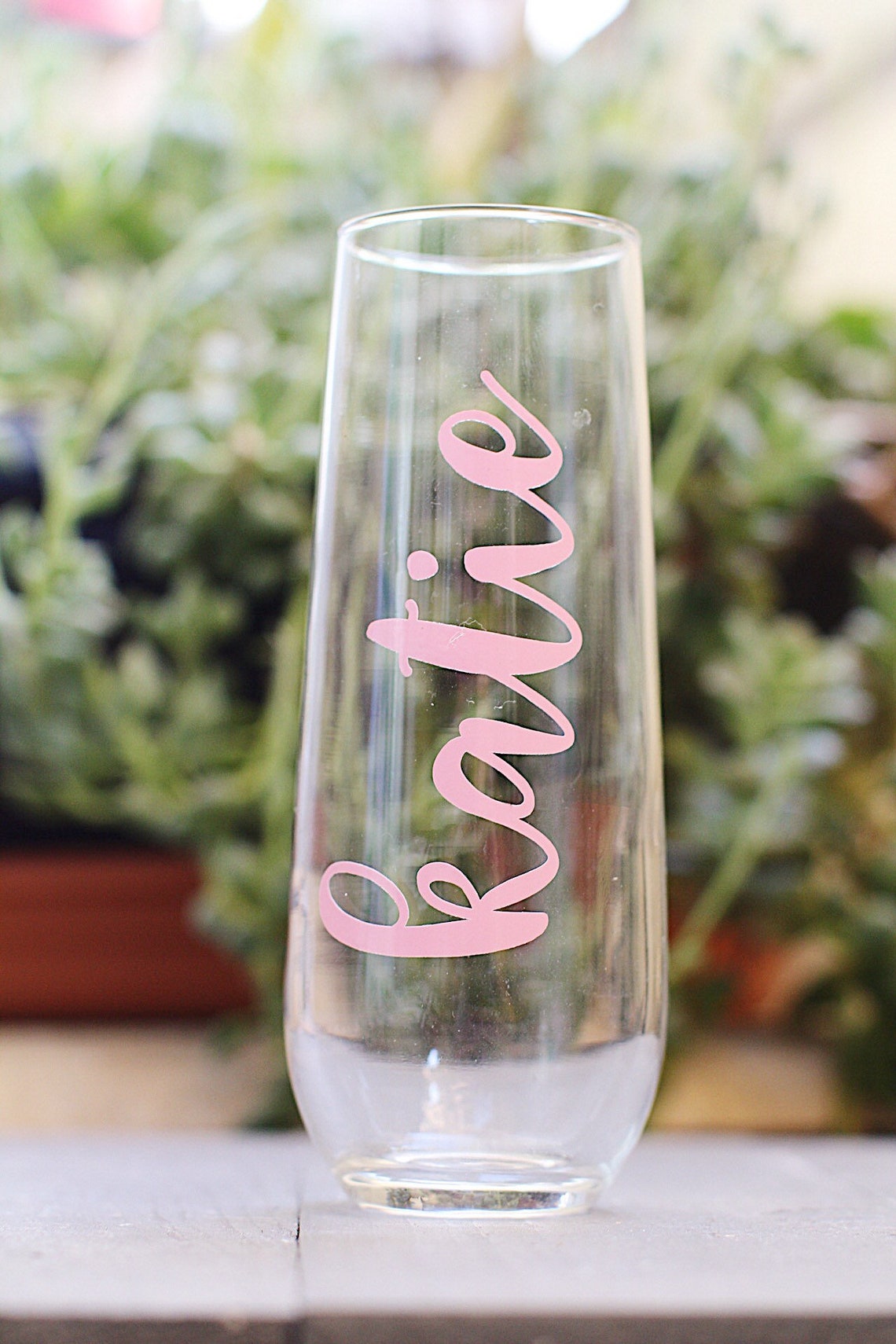 Bridal Party Glassware vinyl Letters Etsy