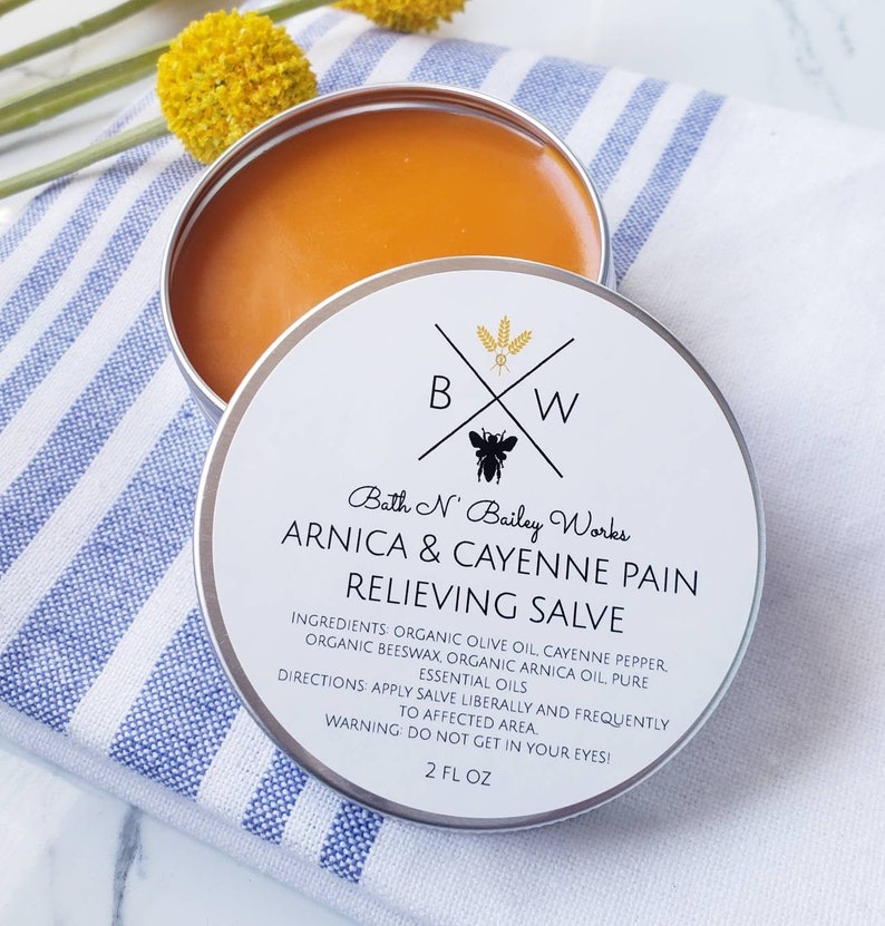Arnica & Cayenne Pepper Salve / Arthritis Muscle and Joint Etsy