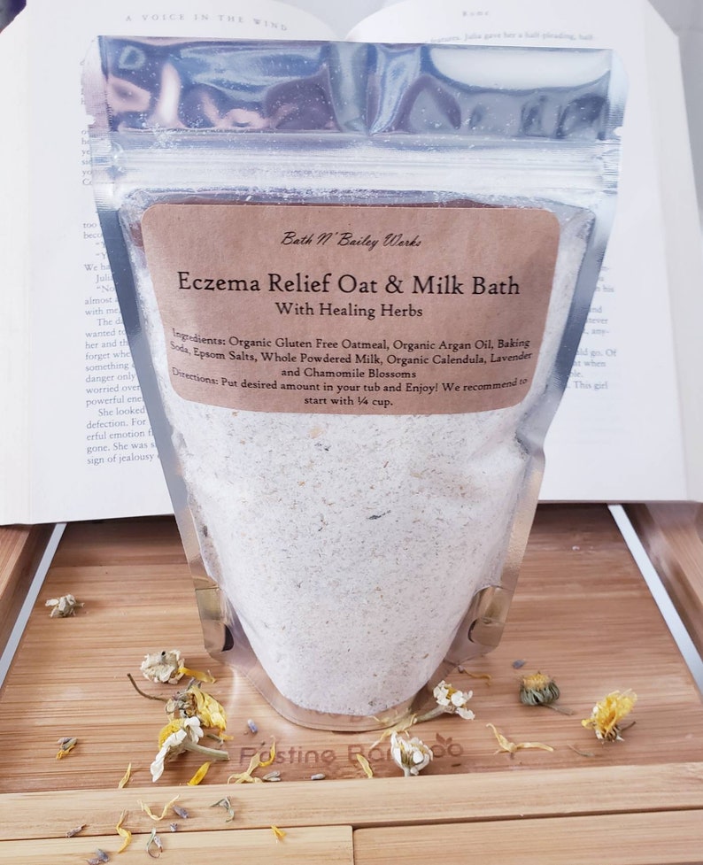 Eczema Relieving Oat & Milk Bath Soak / With Calendula Etsy