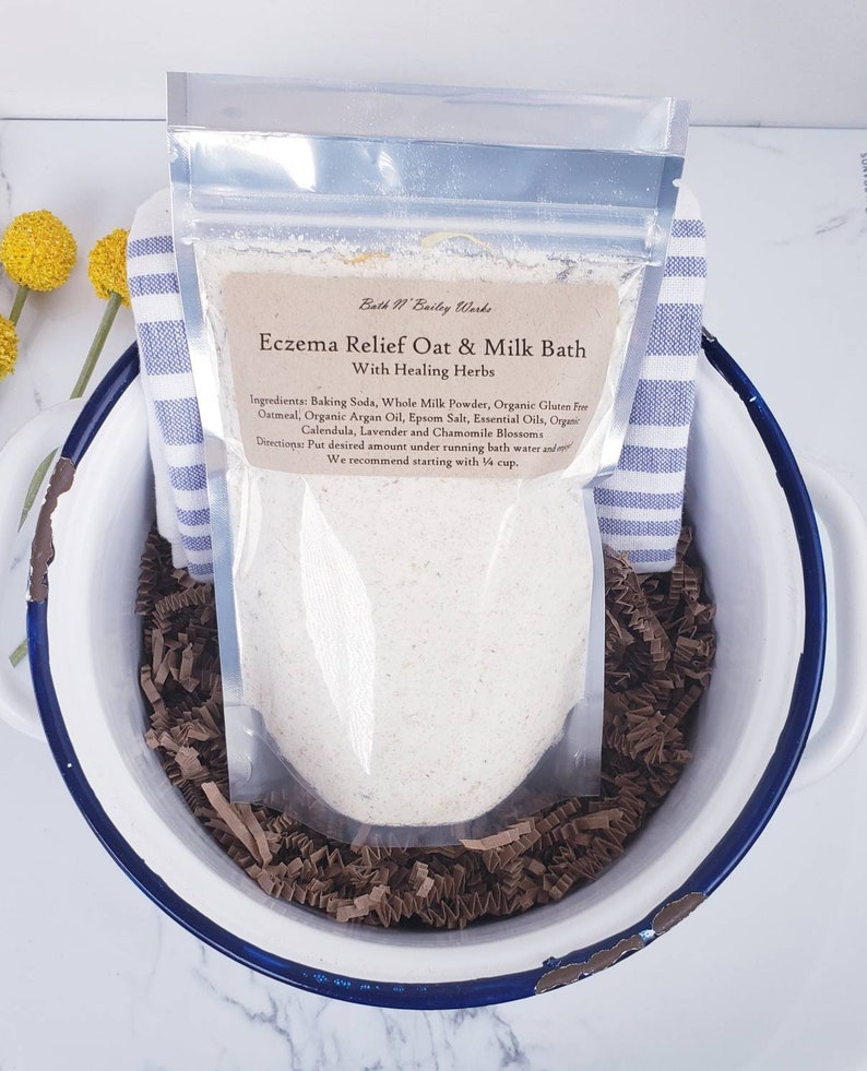 Eczema Relieving Oat & Milk Bath Soak / With Calendula Etsy