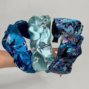 Oriental Brocade Knot Headband: Handmade Alice Band Hair Accessory