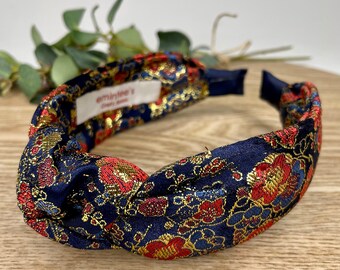 Empress Brocade Knot Headband: Handmade Alice Band Hair Accessory