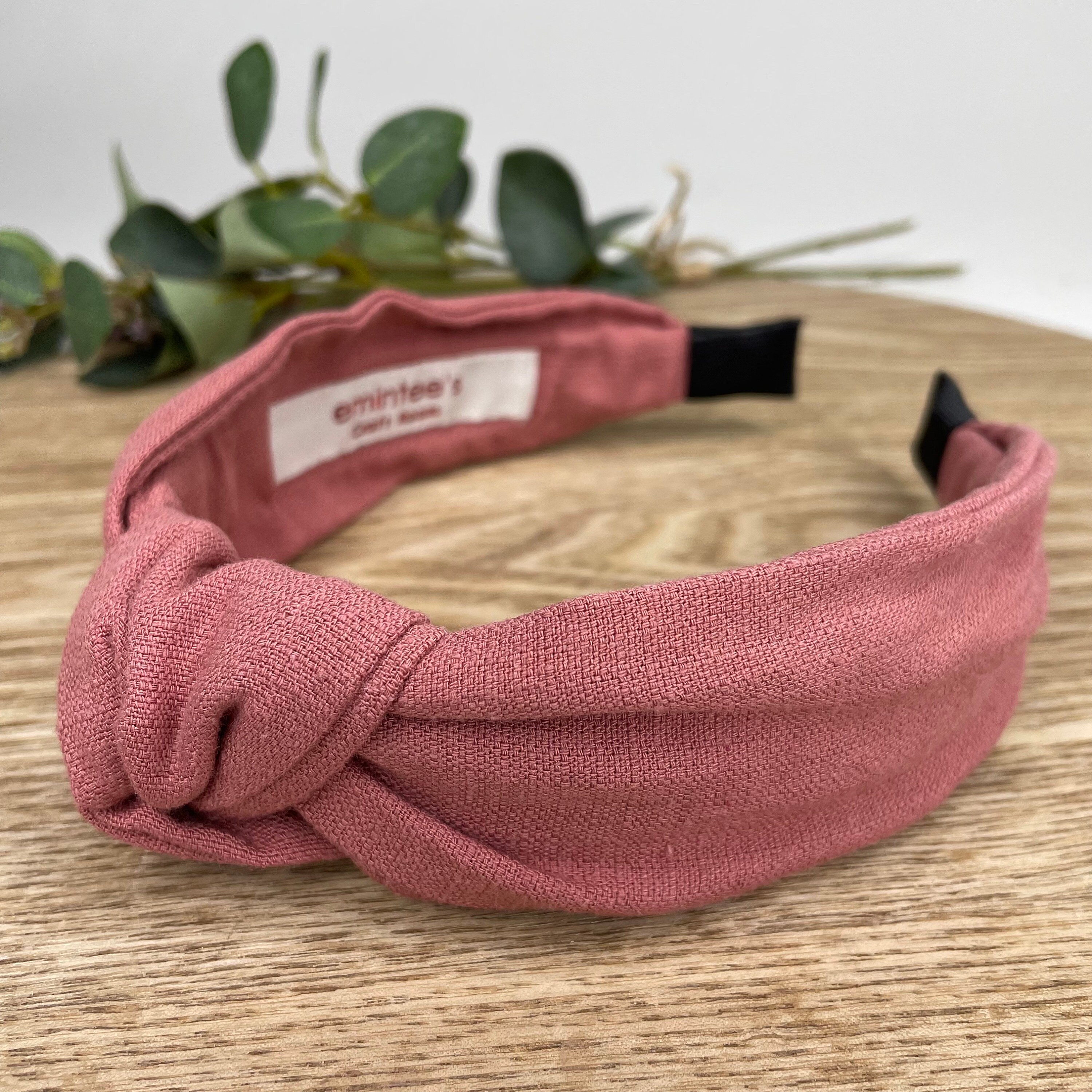 Salmon Linen Knot Headband Hair Accessory Unique Headband Etsy
