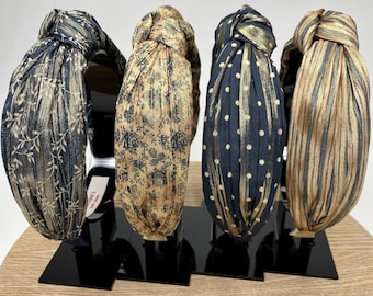 Crinkle Voile Knot Headband: Handmade Alice Band Hair Accessory