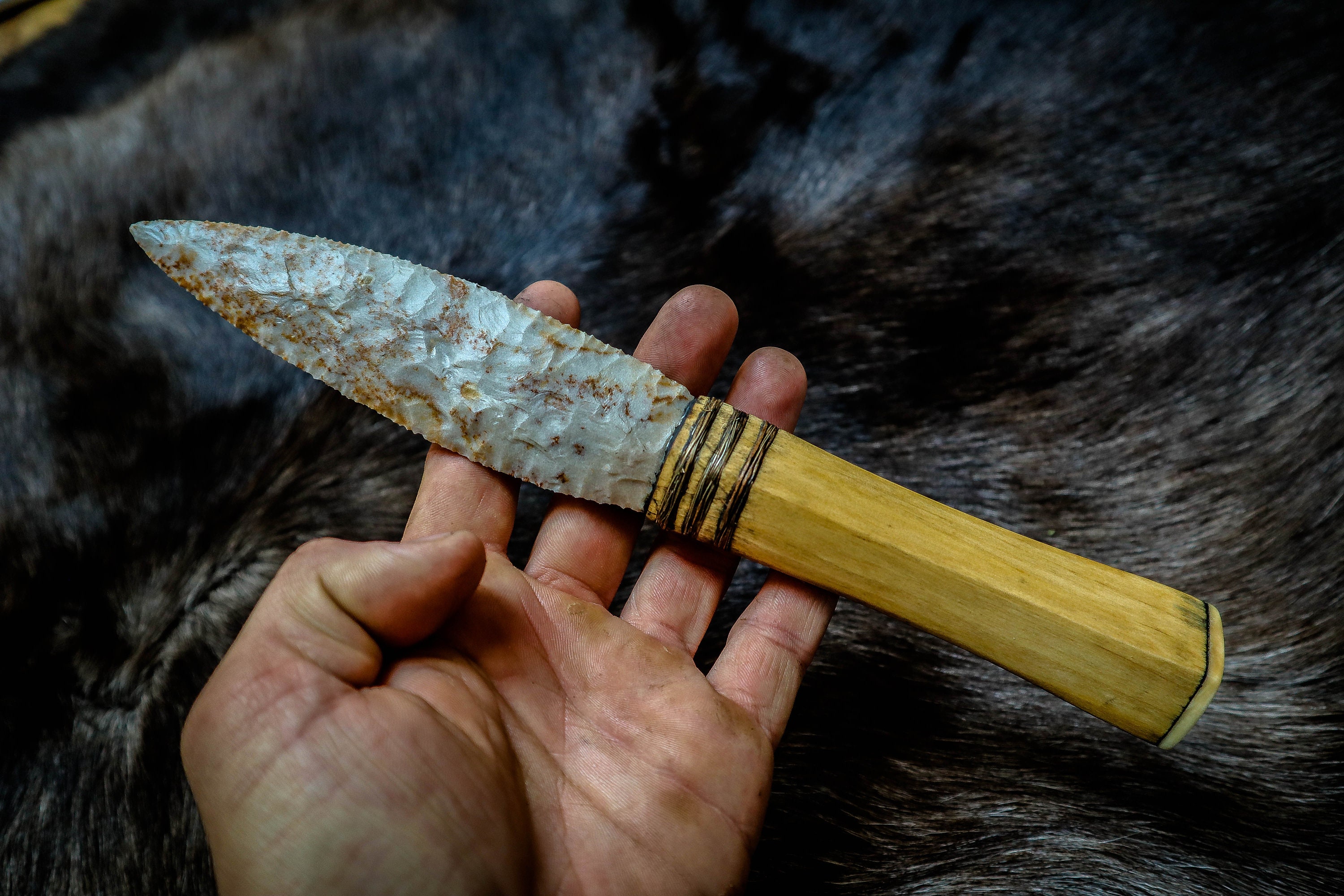 Flint knife Etsy