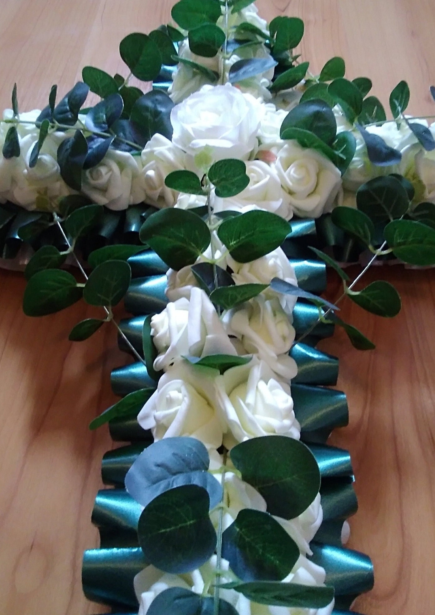Funeral Memorial Cross Wreath Religious Casket Coffin Topper Etsy UK