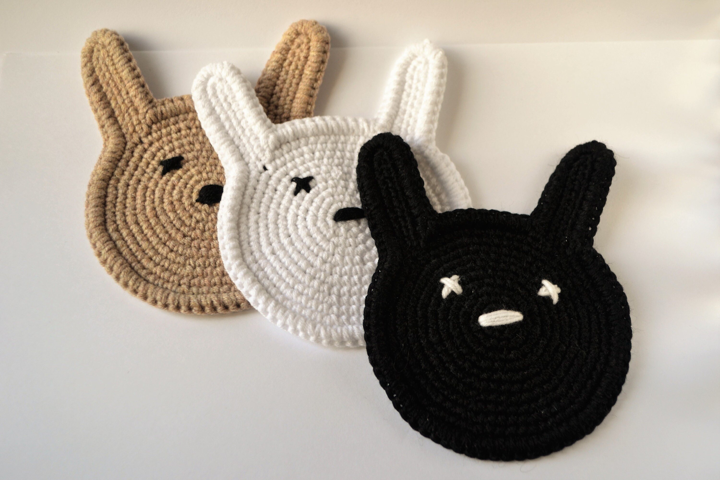 Bad bunny cute coaster Crochet pattern Etsy