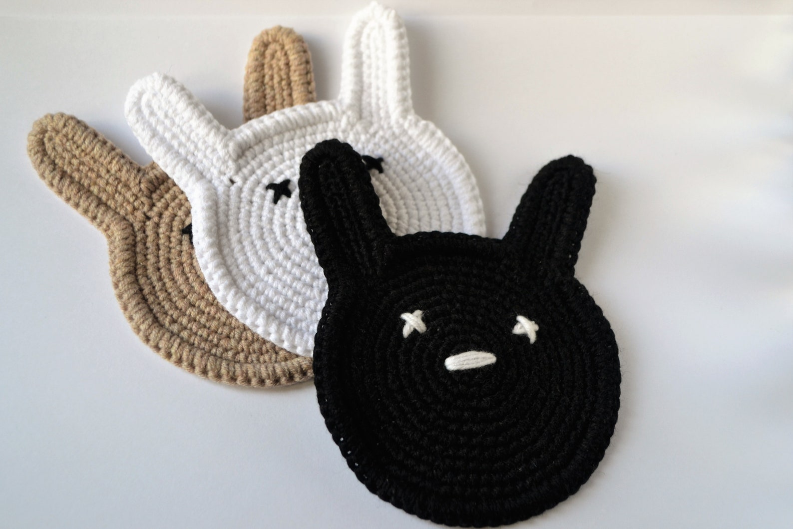 Bad bunny cute coaster Crochet pattern Etsy