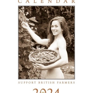 Ladies Farmers Calendar 2024, farmer gifts, British calendars.