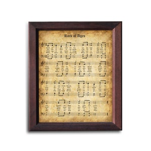 Popular Christian Hymn Rock of Ages  | The Gospel Magazine | Printable Vintage Hymn