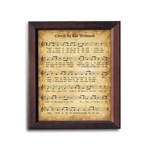 Church in the Wildwood | Vintage Hymn Print | Printable Vintage Sheet Music | Instant Download