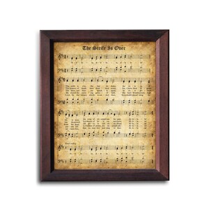 The Strife is Over | Christian Hymn for Easter Day | Printable Vintage Sheet Music