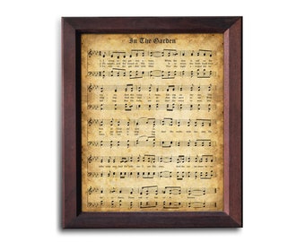 In The Garden | Gospel Instant Download I Easter Hymn | Printable Vintage Music Sheet