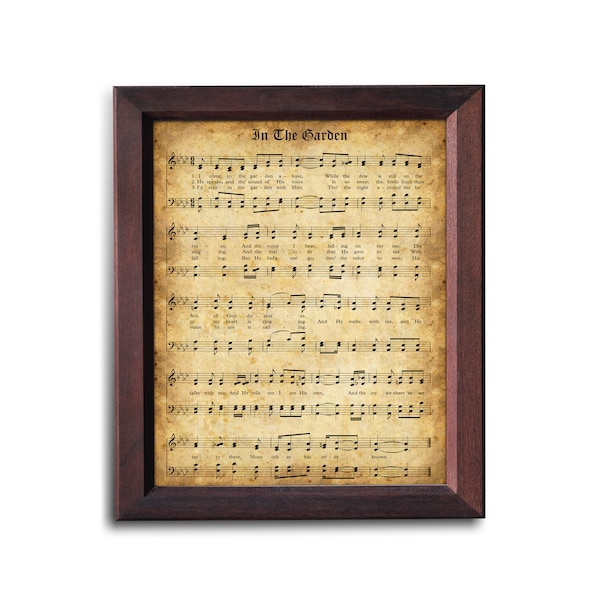 In the Garden Hymn Print - Etsy