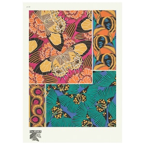 Seguy Art Deco Pattern Plate 6 Vintage Giclee Print A4A3 FramedUnframed Prisms by E