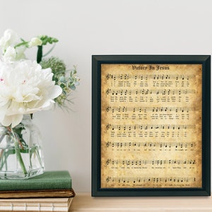 Victory in Jesus - Hymnal Sheet - Giclee Print - Framed/Unframed