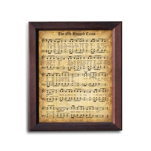 The Old Rugged Cross | Christian Hymn for Easter Day | Printable Vintage Sheet Music
