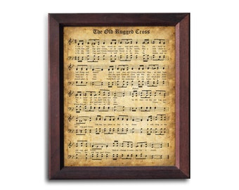 The Old Rugged Cross | Christian Hymn for Easter Day | Printable Vintage Sheet Music