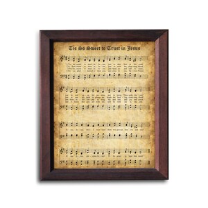 Tis So Sweet to Trust in Jesus Instant Download | Hymn for Easter Day Printable