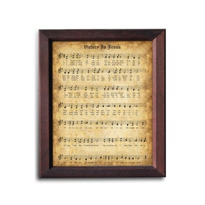 Hymn Victory in Jesus Digital Print | Hymn Instant Download