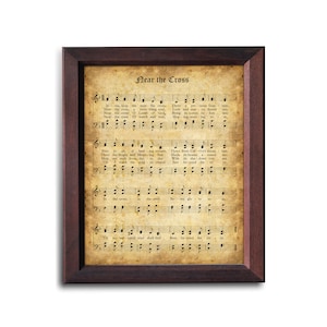 Near the Cross Printable Vintage Hymn | Christian Hymn Instant Download