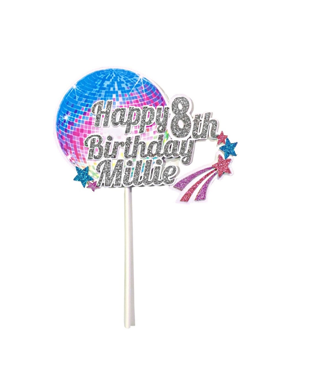 Disco Cake Topper Disco Party Custom Cake Topper Dance - Etsy